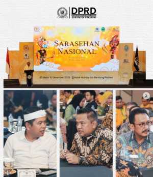 Ketua DPRD Kabupaten Sukabumi Hadiri Sarasehan Nasional MPR-RI di Bandung