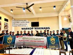 Kegiatan Komunitas Sekayu Motor RX – King di hadiri Direktorat Intelkam Polda Sumsel yang diwakilkan oleh Kanit III Subdit Kamneg AKP Budiyono