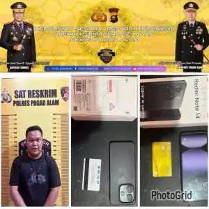 Sat Reskrim Polres Pagar Berhasil Ringkus pencuri HP dan ATM 