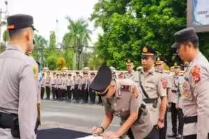 Ada 14 kapolsek dan kasat tahti disertijab, di jajaran polres bogor
