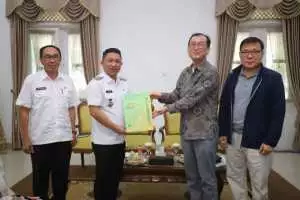 Wakil Bupati Sukabumi H.Andreas Terima Kunjungan Delegasi Silla University Korea Selatan di Pendopo Sukabumi