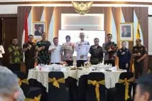 Ketua DPRD Kabupaten Sukabumi Budi Azhar Mutawali Hadiri Silaturahmi Forkopimda Kota dan Kabupaten Sukabumi serta Pisah Sambut Kapolres Kota