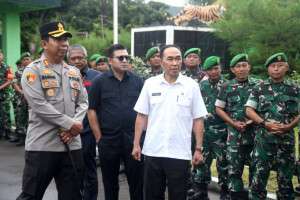 Sekda Kabupaten Sukabumi Sambut Kunjungan Kerja Danrem 061/Suryakancana di Kodim 0622