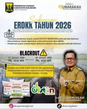 Sinkronisasi Data eRDKK 2026 Segera Dilaksanakan, Penebusan Pupuk Subsidi Ditutup Sementara