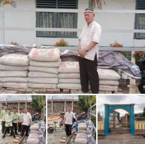 Keteladanan H. Amrullah, Sumbang 1.000 Sak Semen untuk Pemugaran Masjid Mafaatihul Huda SMAN 4 Palembang
