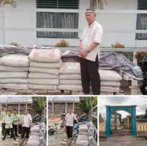 Keteladanan H. Amrullah, Sumbang 1.000 Sak Semen untuk Pemugaran Masjid Mafaatihul Huda SMAN 4 Palembang