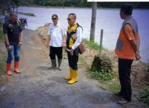 Luapan Sungai Ciparanje Rendam Ratusan Hektare Sawah, Dinas PU Sukabumi Turun Langsung ke Lokasi