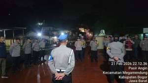 Polsek Megamendung Laksanakan Kegiatan Rutin Yang di Tingkatkan KRYD  POLSEk Gabungan Wilayah Rayon III ( Selatan)