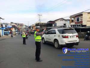 Strong Point Pagi Ramadhan, Satlantas Polres Pagar Alam Siaga di Titik Rawan