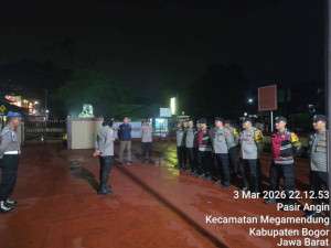 Kapolsek Megamendung Giat Patroli KRYD Gabungan 3 Pilar Razia Miras Selama Bulan Suci Ramadhan,  Antisipasi Gangguan Kamtibmas, Aman Kondusif