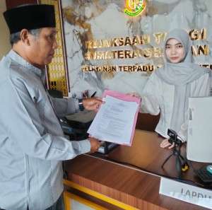 EW NCW Laporkan Dugaan Korupsi Proyek Gedung Paru RSUD Siti Fatimah ke Kejati Sumsel
