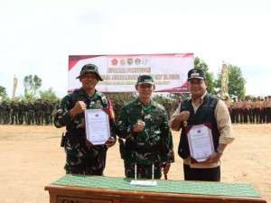 TMMD Ke-127 TA. 2026 di Wilayah Kodim 0430/Banyuasin Resmi Ditutup oleh Pangdam II/Swj