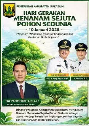 Dinas Perikanan Kabupaten Sukabumi Dukung Gerakan Menanam Sejuta Pohon untuk Kelestarian Ekosistem Perairan