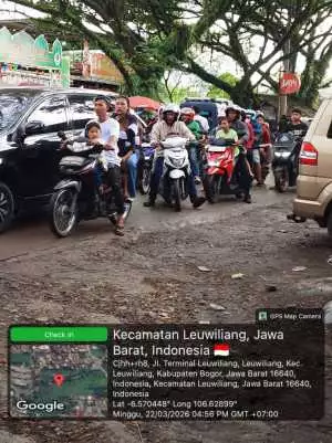 Idul Fitri 1447 Hijriah Lebaran ke 2, Jalan Nasional lingkar Leuwiliang Mulai Macet