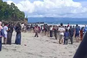 Pantai Karangnaya pelabuhan ratu, menelan korban satu selamat yang satu Sempat Hilang 