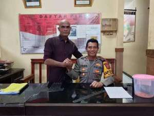 Kapolsek Rumpin kompol Suyoko Terima Kunjungan Awak Media