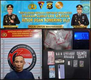 Satresnarkoba Polres OKU Ringkus Pengedar Sabu 5,96 Gram di Kabupaten OKU, 27 Paket Siap Edar Disita Malam Hari