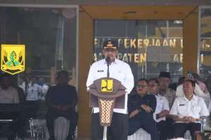 Bupati Sukabumi H.Asep Japar Minta Dinas PU Responsif Hadapi Keluhan Infrastruktur