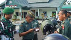 Cegah Pelanggaran, Kodim 1016/Palangka Raya Cek Kelengkapan Kendaraan Prajurit 