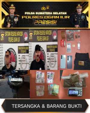 Polres Ogan Ilir Perketat Pengawasan Narkotika Jenis Baru, Dua Pengedar Tembakau Sintesis Ditangkap