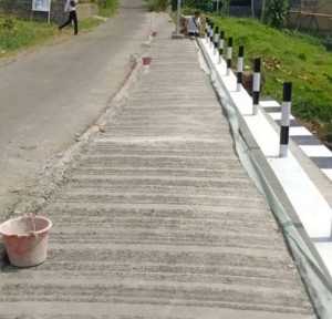Dinas PU Kabupaten Sukabumi Bangun TPT di Ruas Jalan Cipamatutan–Sukatani untuk Perkuat Stabilitas Tebing Jalan
