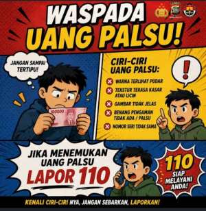 Kades Binardi Menghimbau Pada warga Diminta waspada Diduga Sindikat Penyebar Uang Palsu Beraksi di Muara Telang, 
