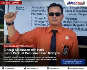 Aktivis Antikorupsi Sumsel, Sinergi Kejaksaan dan Polri Menjadi Pilar Utama Penegakan Hukum Pemberantasan Korupsi