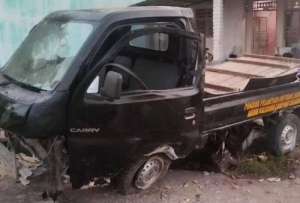 Pikap angkut rombongan santri tabrak rumah di Lampung Selatan, 2 orang tewas dan 5 luka