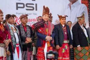 Penobatan Jokowi sebagai Sesepuh Raja Timor NTT disaksikan ribuan warga