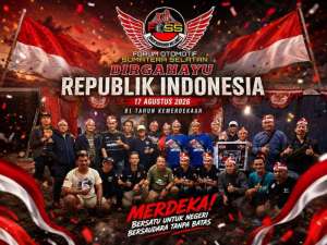 Forum Otomotif Sumsel (POSS) Sambut HUT Ke-81 Kemerdekaan RI, Berlangsung Meriah