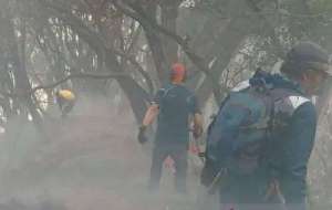 Hari ke-5 kebakaran Gunung Gede Pangrango, titik api masih di mana-mana