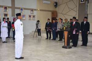 Pengukuhan Anggota PASKIBRAKA Kabupaten Sukabumi, Bupati Sukabumi H.Asep Japar Tegaskan "Kehormatan dan Tanggung Jawab Besar"