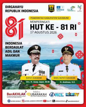 Pemerintah Kabupaten Sukabumi Mengucapkan Selamat HUT RI Ke 81 17 Agustus 2026