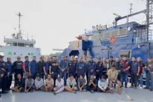 Penyelundupan 2,6 Ton sabu cair dari kapal berbendera Tanzania digagalkan tim gabungan