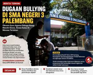 Dugaan Bullying Terhadap Siswa SMA Negeri 3 Palembang Disorot, Dinas Pendidikan Diminta Bertindak