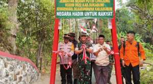 Jembatan Merah Putih Cihujung Kembali Dibuka, Akses Warga Naringgul–Sukamanah Pulih