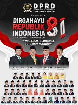 DPRD Kabupaten Sukabumi Mengucapkan Selamat HUT RI Ke 81 17 Agustus 2026