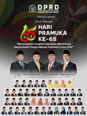 DPRD Kabupaten Sukabumi Mengucapkan Selamat Hari Pramuka Ke-65 14 Agustus 2026
