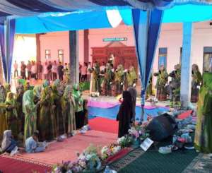 Peringati Maulid Nabi Muhammad SAW 1448 H, Muslimat NU dan MWC NU Muara Telang Gelar Pengajian Rutin