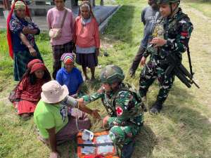 Pos Bolakme Gelar Pelayanan Kesehatan Bagi Masyarakat di Distrik Bolakme 