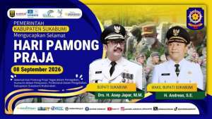 Pemerintah Kabupaten Sukabumi Mengicapkan Selamat Hari Pamong Praja 08 September 2026