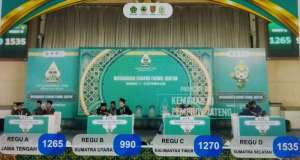 Kalahkan Jateng dan Kaltim di Final, Tim Fahmil Qur'an Sumsel Sabet Emas MTQ Nasional XXXI di Semarang