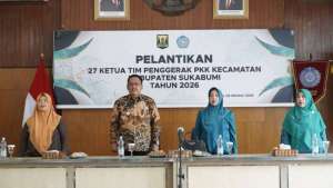 27 Ketua TP PKK Kecamatan Dilantik, Bupati Sukabumi Tekankan Kepekaan terhadap Persoalan Masyarakat