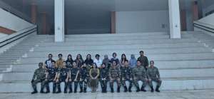 Kasdim 1016/Plk Hadiri Pelepasan Mahasiswa Kadet UNHAN RI