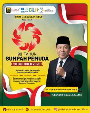 Dinas Lingkungan Hidup Kabupaten Sukabumi Mengucapkan Selamat Hari Sumpah Pemuda 28 Oktober 2026