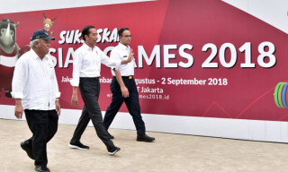 Jelang Asian Games, Presiden Jokowi Tinjau Pedestrian Sudirman Hingga Bundaran HI