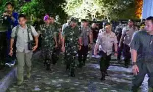 Panglima TNI dan Kapolri Tinjau Pengamanan Ibadah Misa Malam Natal