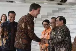 Suasana Serba Batik Saat Presiden Jokowi Terima Kunjungan PM Belanda Mark Rutte