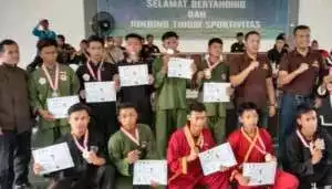 AKBP Erlin Tangjaya Resmi Membuka Kejuaraan Pencak Silat Kapolres CUP 1 OKU Timur 2020