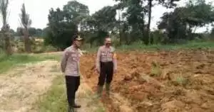 Menjaga Ketahanan Pangan, Polres Bangka Barat Manfaatkan Lahan Tidur